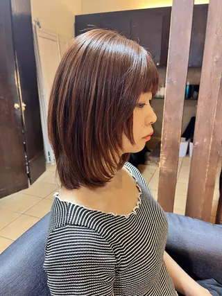セミロング ヘアアレンジ 透明感/さらツヤ髪/ 💎Tomoya💎のヘアスタイル