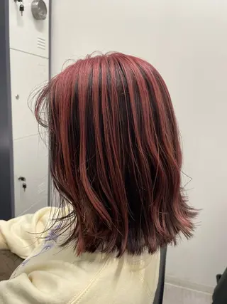 ミディアム カラー 末石 智のヘアスタイル