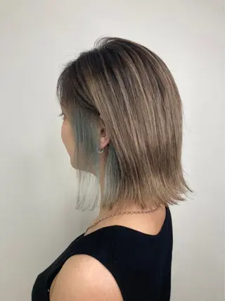 ショート カラー 髪質改善.縮毛矯正 ×韓国ヘアyukiのヘアスタイル