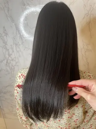 ロング 髪質改善・縮毛矯正 濱　泰賀のヘアスタイル