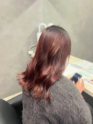 ロング カラー 加藤 碧唯のヘアスタイル