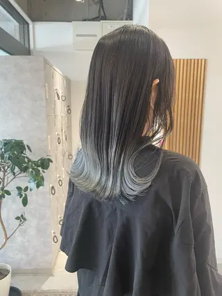 セミロング カラー 月100人以上 髪質改善施術|谷口のヘアスタイル