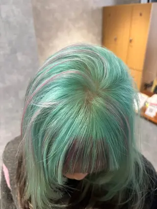 セミロング カラー 🌐NATSUMI 🌐【寒色カラー】のヘアスタイル