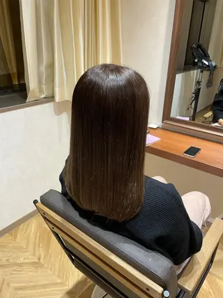 セミロング カラー Lond mare 🦋ayana🦋のヘアスタイル