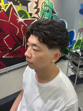 パーマ メンズ keany錦糸町 ハセベユウのヘアスタイル