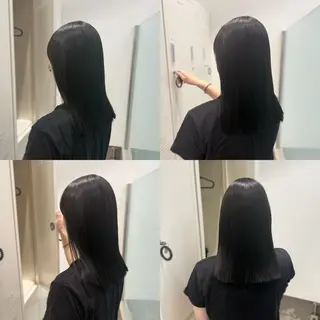 ロング カラー パーマ 縮毛矯正+モテカラー 🎀✨MIHOのヘアスタイル