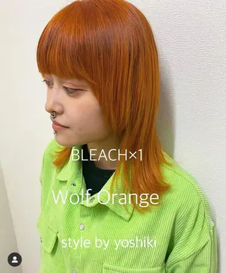 ミディアム カラー 🧡色落ちまで2度 楽しめる🧡ヨシキのヘアスタイル
