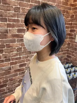 ショート カラー パーマ ヘアアレンジ メンズ キッズ ネイル マツエク・マツパ アイブロウ 久木原 ゆりのヘアスタイル