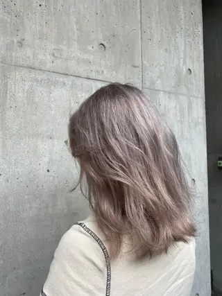セミロング カラー パーマ ヘアアレンジ メンズ キッズ ネイル マツエク・マツパ アイブロウ 🎀ハイトーンNo .1🩵NaGiSaのヘアスタイル