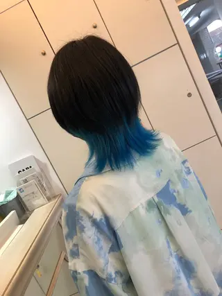 ミディアム カラー デザインカラー🎨 下北沢 / 磯部のヘアスタイル