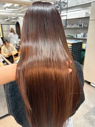 セミロング 💎艶髪／縮毛特化 世麗💎のヘアスタイル