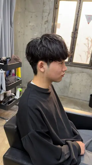 パーマ メンズ 田中 公亮のヘアスタイル