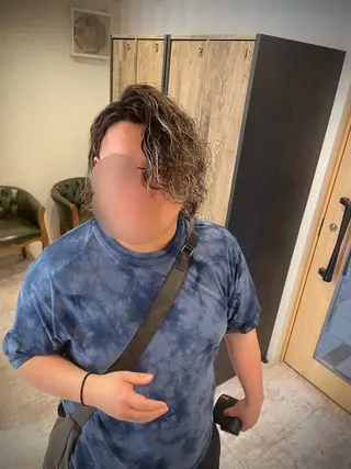 セミロング カラー パーマ メンズ 🌟30代~50代の お客様も大歓迎/竹井のヘアスタイル