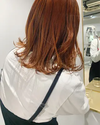 ミディアム カラー ボブパーマコテ巻き風 パーマNo1深江秀平のヘアスタイル