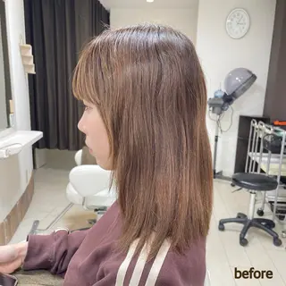 ミディアム アミーベル🧸🧡 本店✂️しおりのヘアスタイル