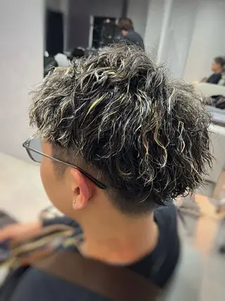 ショート カラー パーマ ヘアアレンジ メンズ キッズ TOON 川崎店 👫🏼橋本貴志のヘアスタイル