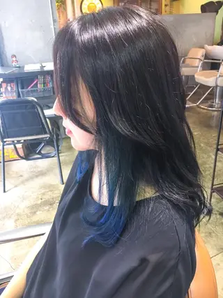 ロング カラー 北條 優輝のヘアスタイル