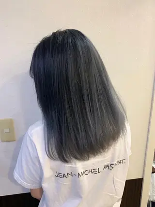 ミディアム カラー 色落ちまでキレイに！ ！女性サロンのヘアスタイル