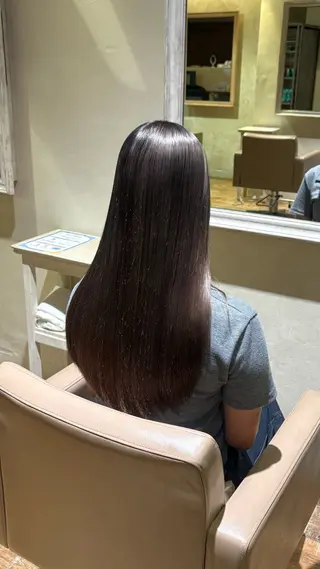 ロング カラー イノウエ アイ☁️ KNACK東三国のヘアスタイル