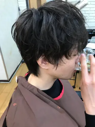 ミディアム メンズ 【癒しのバーバー】 小野寺のヘアスタイル
