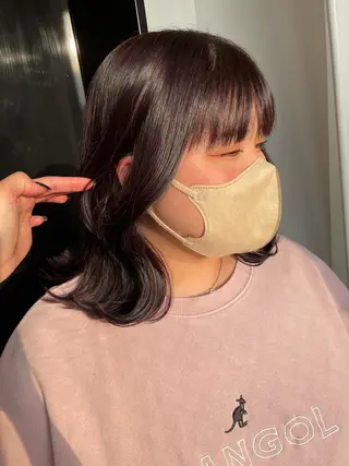 ミディアム カラー YUI/ ブリーチカラー🌷のヘアスタイル