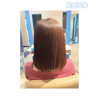 ミディアム カラー 髪質改善 RYOのヘアスタイル