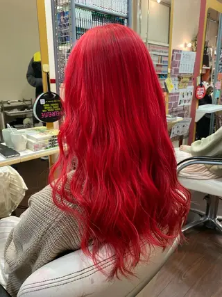 ロング ゆぴ☾/推しカラー /ハイトーンのヘアスタイル