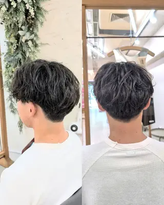 ショート パーマ メンズ限定クーポン ✨AGAの相談も🤓のヘアスタイル