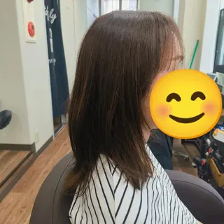セミロング カラー 村松 和歌子のヘアスタイル