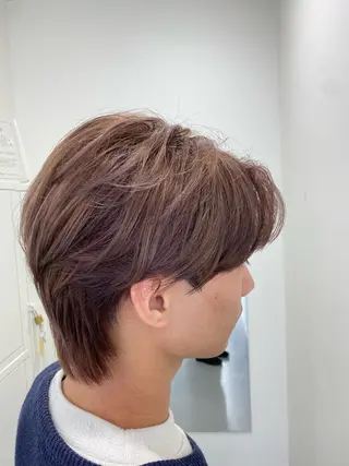 ショート カラー メンズ 小岸 竜のヘアスタイル