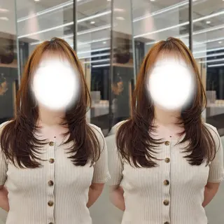 セミロング 💜ウルフカット/ 縮毛矯正/Reinaのヘアスタイル