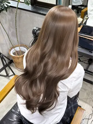 ロング カラー 韓国ヘア りんのヘアスタイル
