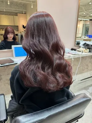 ロング 田中俊　縮毛矯正 髪質改善のヘアスタイル