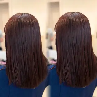 セミロング 🩶【巻ける縮毛 矯正】🩶蘭のヘアスタイル