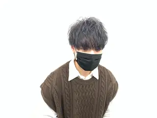 カラー メンズ 波巻き/シャドウ/ レイヤー/ボブ航太のヘアスタイル