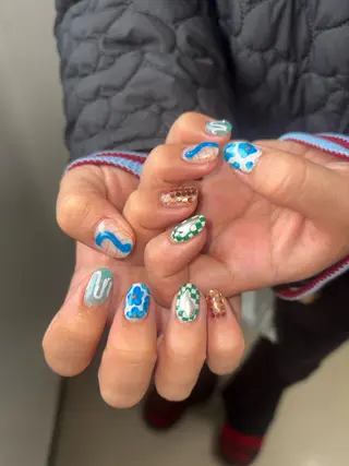メンズ ネイル akari✨千葉駅 全メニューメンズ🉑のネイルデザイン