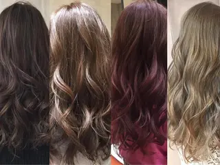 セミロング カラー Soleria 田中慎一のヘアスタイル