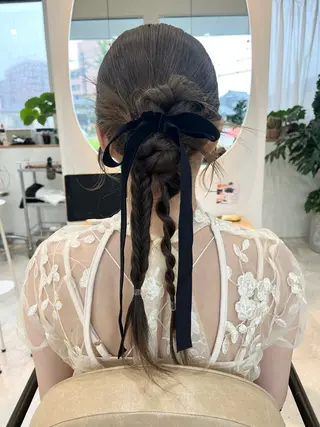 セミロング 加藤 明香里のヘアスタイル