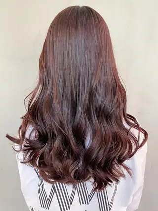 セミロング カラー パーマ ヘアアレンジ ITbyALBUM 中野店のヘアスタイル