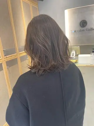 ミディアム カラー 透明感カラー/ レイヤー🤎mamiのヘアスタイル