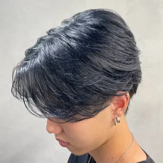 ミディアム パーマ ヘアアレンジ メンズ fifth 石川 凪のヘアスタイル