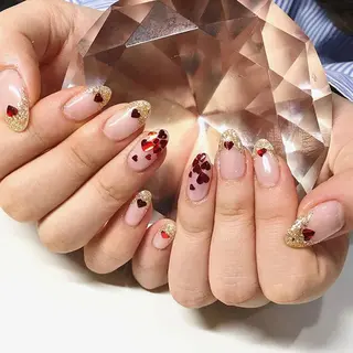 ネイル 渋谷/チップ長さ出し 👑アプレgel-xのネイルデザイン