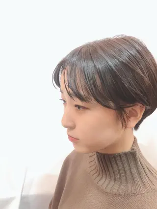 ショート ボブ/縮毛/レイヤー モトナリのヘアスタイル