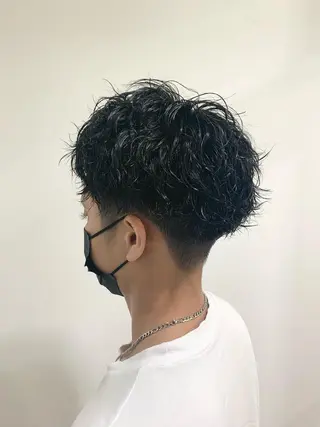 ショート パーマ メンズ 竹内 康浩のヘアスタイル