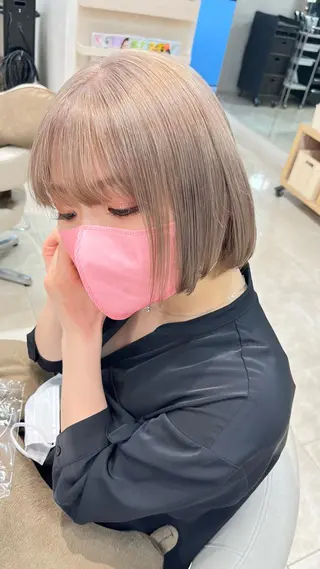 ミディアム カラー 暖色/ブリーチカラー 🎀 M i k uのヘアスタイル