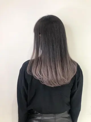 ロング カラー レイヤーカット 赤み消し　店長/大和のヘアスタイル