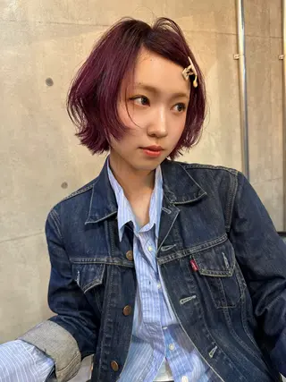 ショート レイヤーカット\ウル フ　chinatsuのヘアスタイル