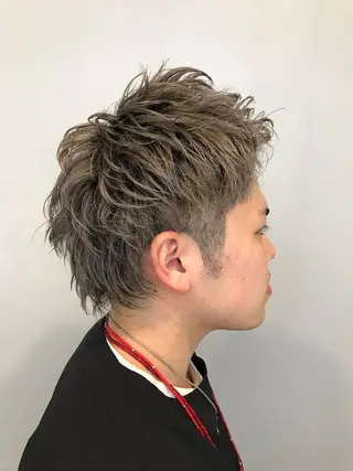 ショート カラー メンズ 山下 亮輔のヘアスタイル