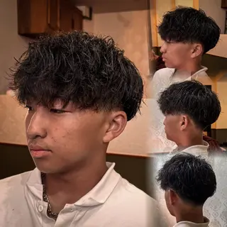 ショート パーマ メンズ メンズカット✂️ メンズパーマ💈三上のヘアスタイル
