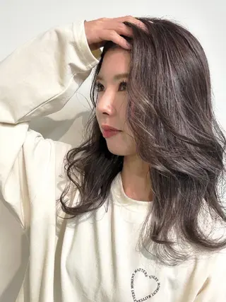 セミロング カラー ❤️千葉県代表❤️ 店長❤️柿本翔一朗のヘアスタイル